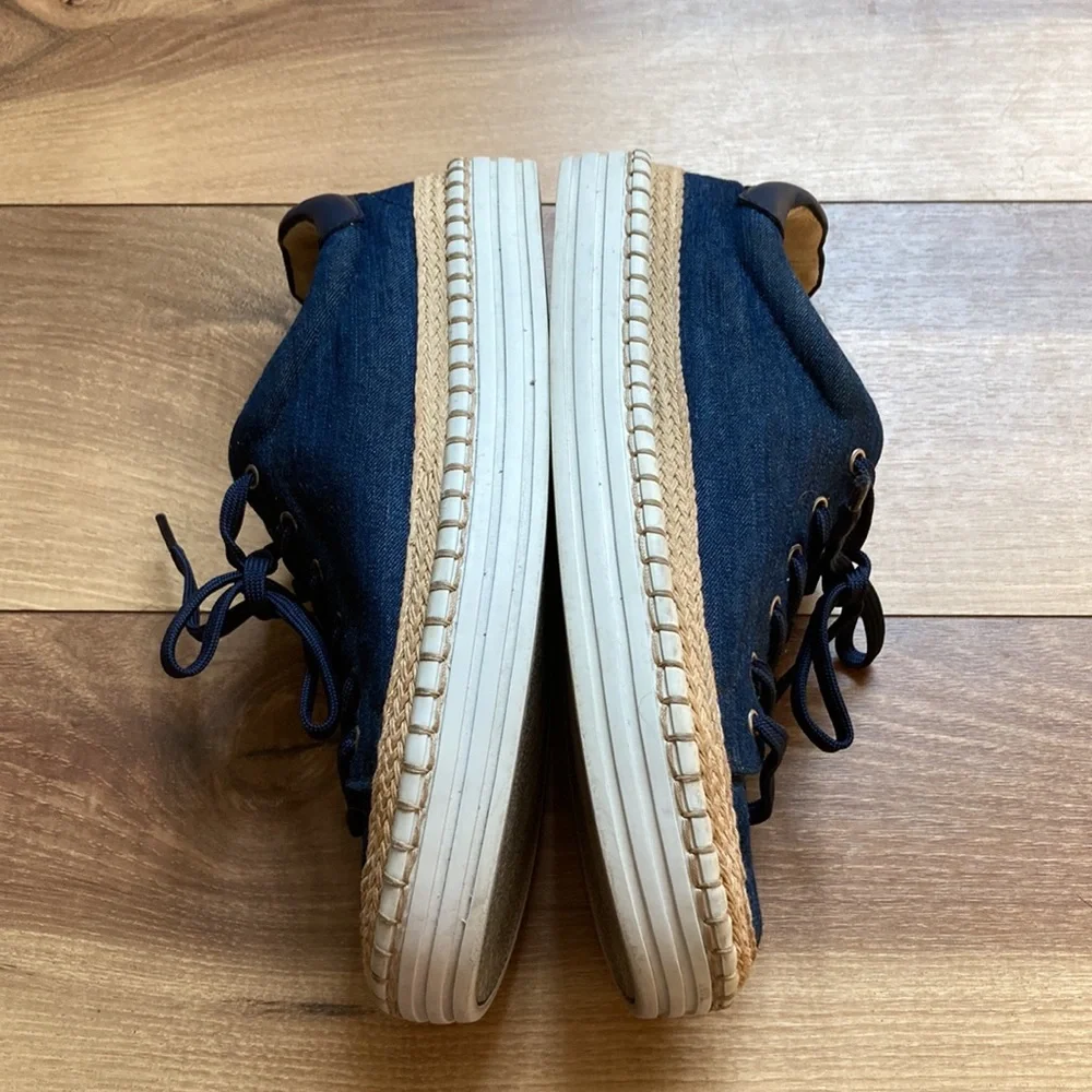 Sam Edelman blue sneaker espadrilles. Size 8